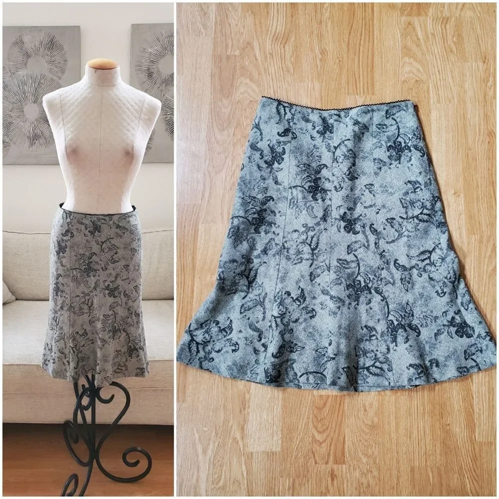 Ann Taylor A-Line Midi Skirt sz 2